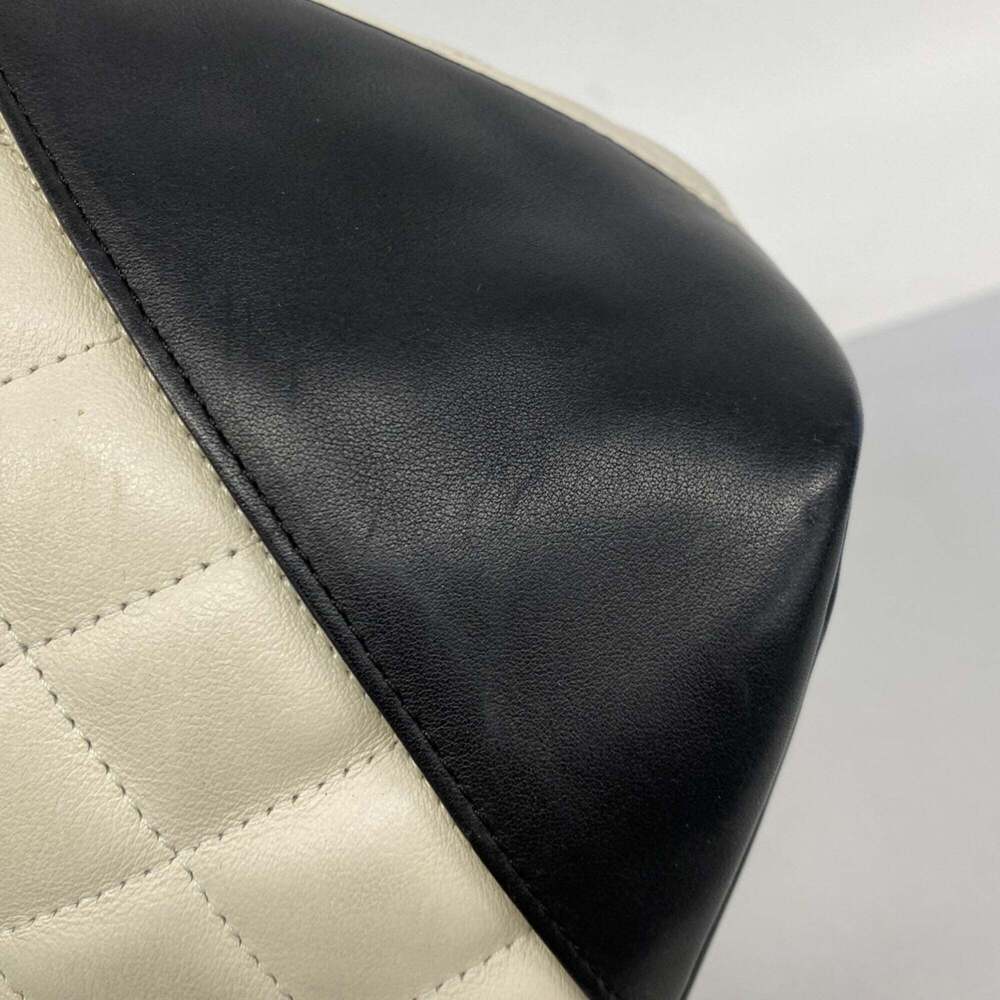 CHANEL Black Lambskin Leather Tote Bag - Picture 9 of 13